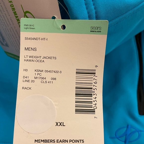 NordicTrack Men’s Performance Wear Waterproof Activewear Jacket New XXL blue - Picture 12 of 13